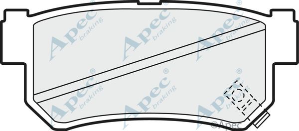 APEC BRAKING Bremžu uzliku kompl., Disku bremzes PAD1200